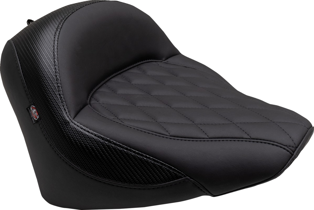 Solo Touring Seat - w/o Driver Backrest - Black - Diamond Stitch - Chief \'22-\'23 2022 - 2023
