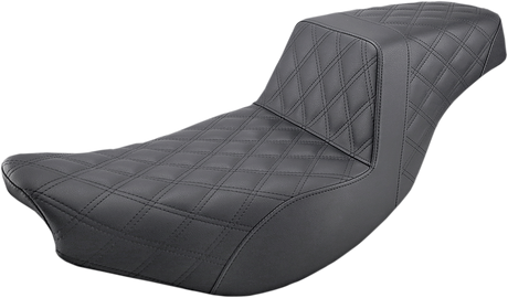 Step-Up Seat - Full Lattice Stitch - Black - Indian 2014 - 2021