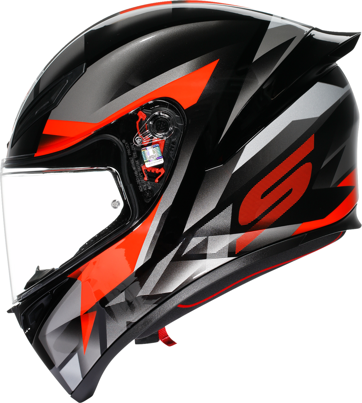 K1 S Helmet - Fastlap - Black/Gray/Red - 2XL