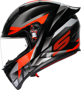K1 S Helmet - Fastlap - Black/Gray/Red - 2XL