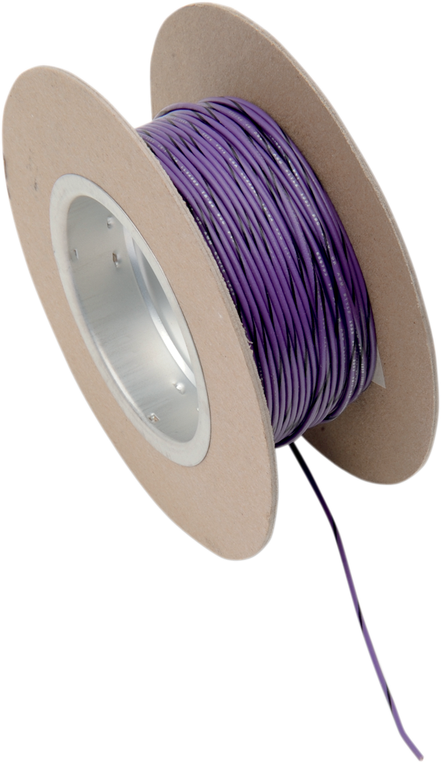 100\' Wire Spool - 18 Gauge - Violet/Black
