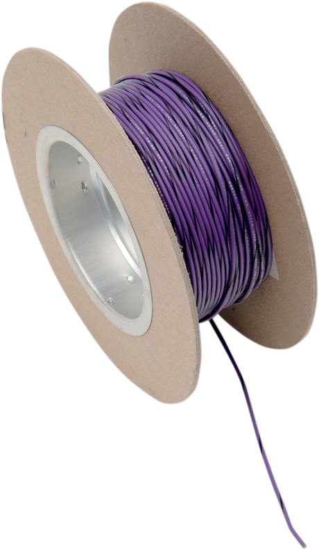 100\' Wire Spool - 18 Gauge - Violet/Black