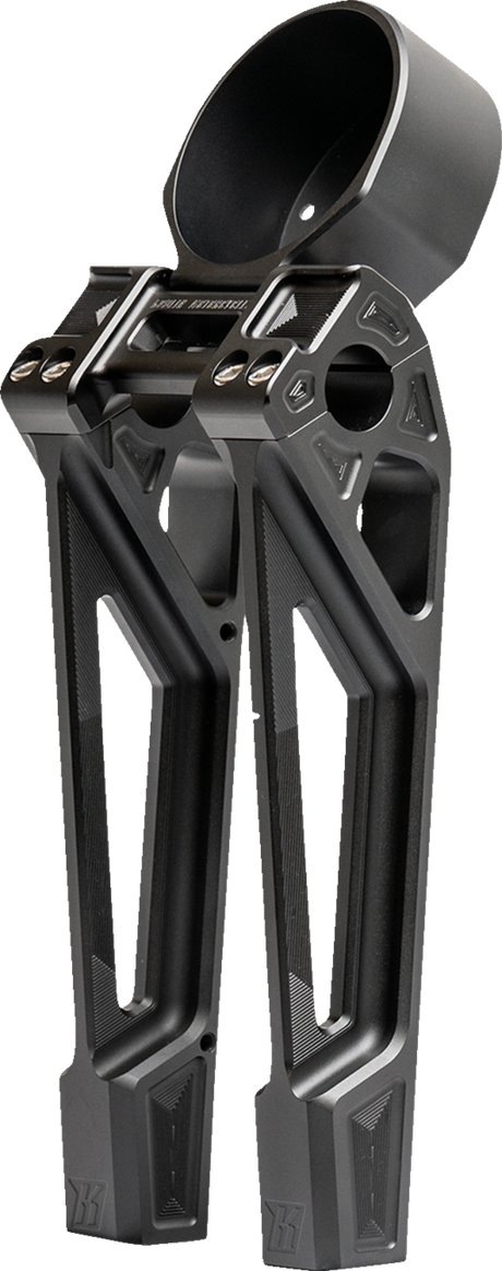 Risers - Fastback - Includes Clamp & Gauge Bracket - 10\" - Black 2022 - 2023