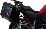 TRAX ADV Aluminum Case System - Black - Ducati Multistrada V4 \'21-\'24 2021 - 2024