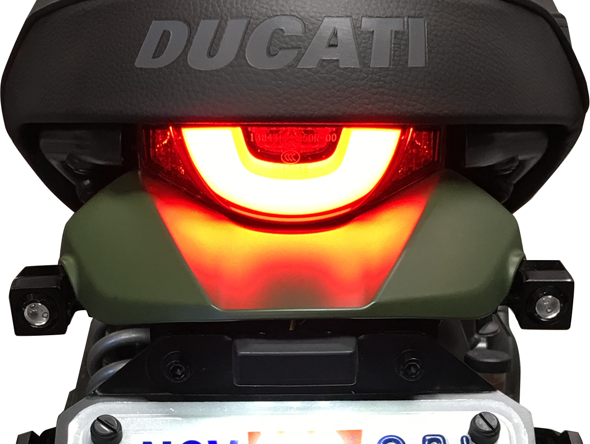 Side-mount LED Turn Signals - Black/Red