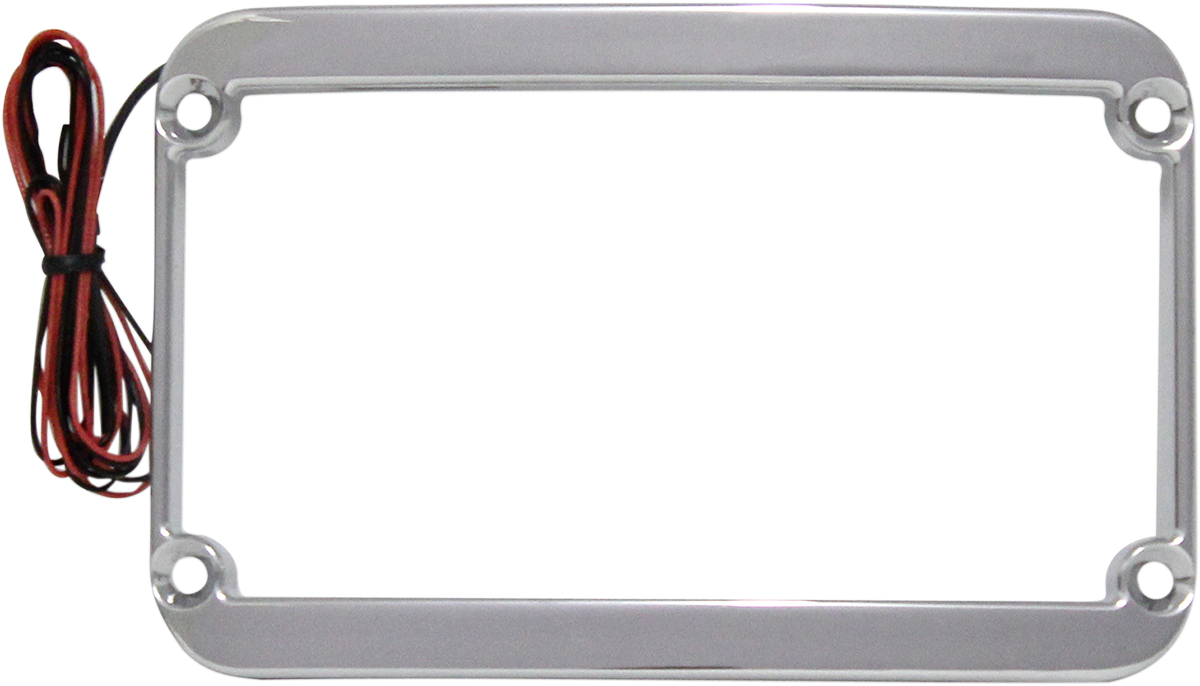 License Plate Frame - Lighted - Chrome
