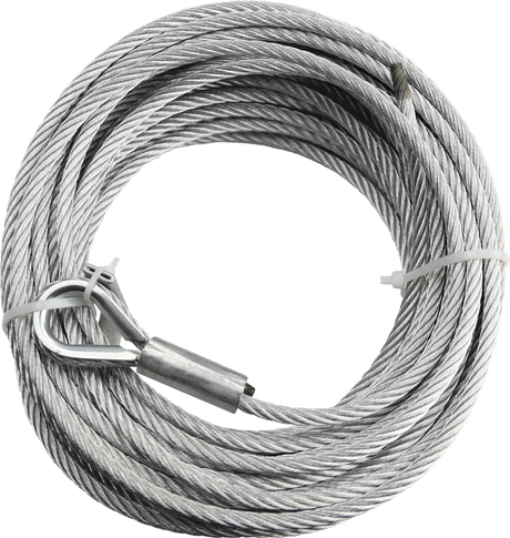 Wide Winch Cable - 15/64\" x 52\' - UTV