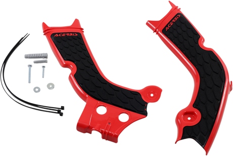 X-Grip Frame Guards - Red/Black - Honda 2019 - 2022