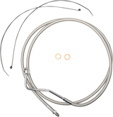 Mid Brake Line - ABS - Polished Stainless 2014 - 2022