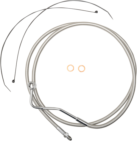 Mid Brake Line - ABS - Polished Stainless 2014 - 2022