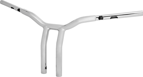 One-Piece Kage Fighter Handlebar - Pullback - 12\" x 1-1/4\" - Chrome 2024 - 2024