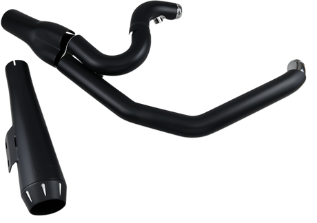 2:1 Exhaust - Black - Megaphone - Short - \'91-\'05 FXD 1991 - 2005