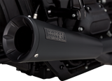 2-into-1 Upsweep Exhaust System - Black - Stainless Steel 2018 - 2024