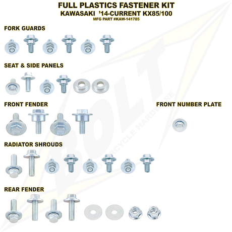Body Work Fastener Kit - Kawasaki 2014 - 2023