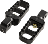 Serrated Stubby Footpegs - Black - Indian 2017 - 2024
