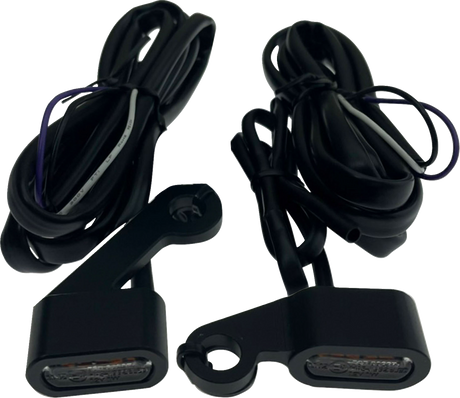 Marker Lights - Matte Black - Amber Lens - \'04-\'13 XL 2004 - 2013