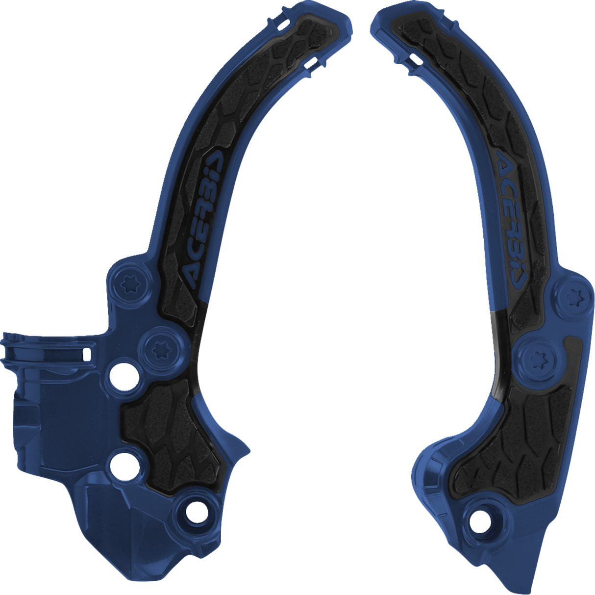 X-Grip Frame Guards - Black/Blue - Gas Gas | Husqvarna | KTM 2024 - 2025