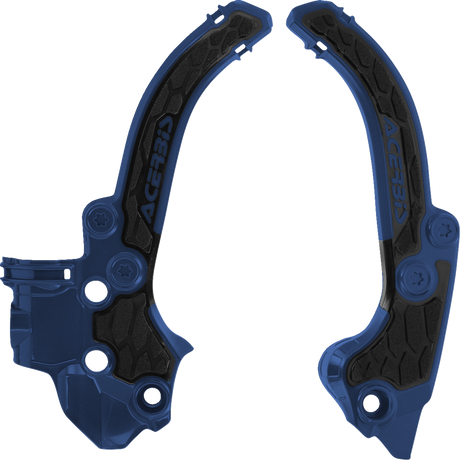 X-Grip Frame Guards - Black/Blue - Gas Gas | Husqvarna | KTM 2024 - 2025