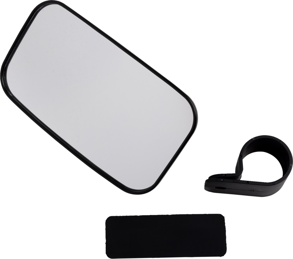 Mirror - Rear View - Rectangle - Black - 1-3/4\"