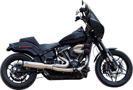 2-into-1 Qualifier Exhaust System - 50-State - Silver - Softail 2018 - 2024