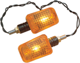 Mini Stalk Marker Lights - Carbon/Amber