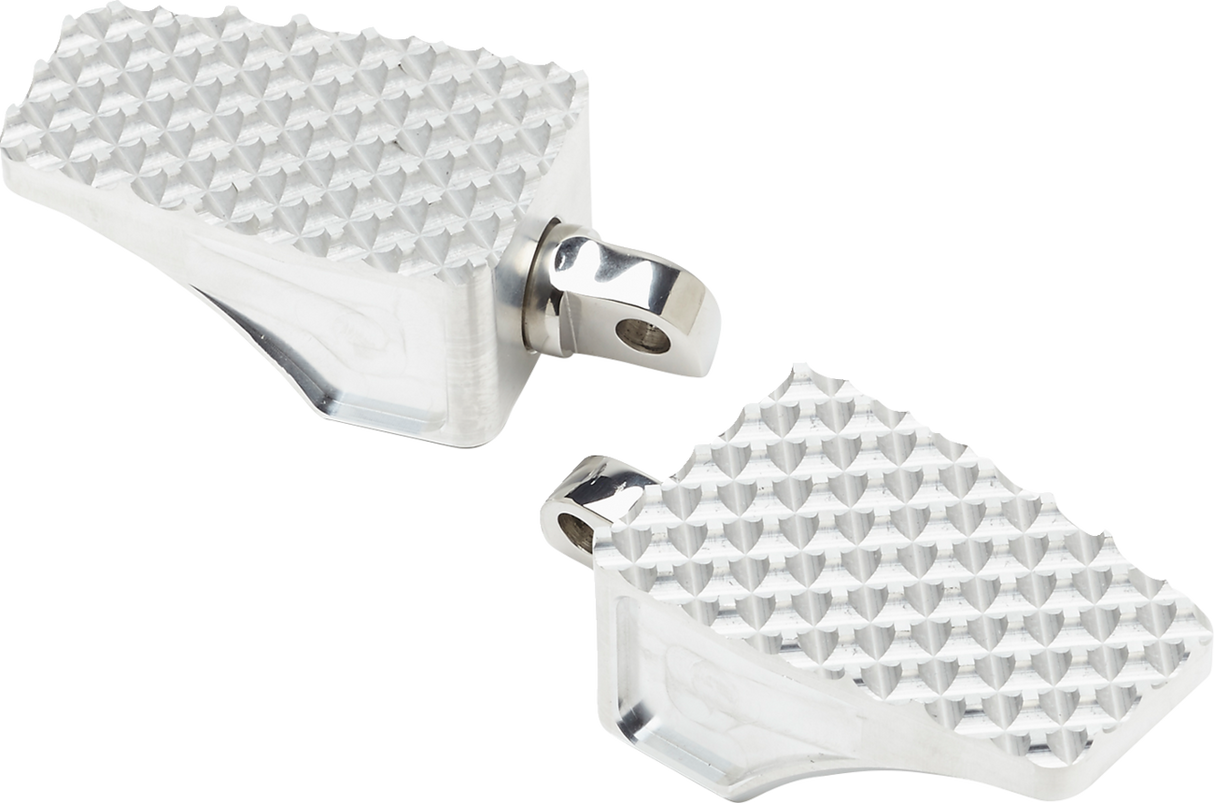 County Line Billet Footpegs - Front - Raw 2018 - 2022