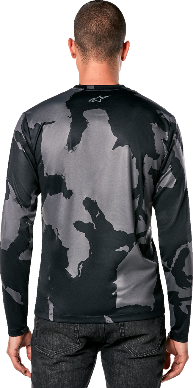 Performance Long-Sleeve T-Shirt - Black/Camo - Large