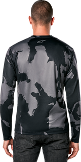 Performance Long-Sleeve T-Shirt - Black/Camo - Large