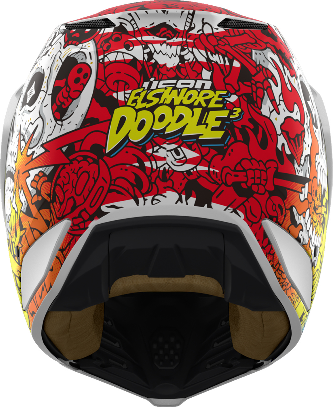 Elsinore™ Helmet - Doodle 3 - White - Small