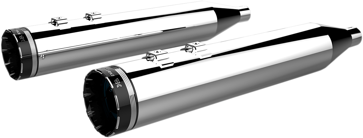 Mufflers - Chrome with Tracer Tip 1996 - 2016