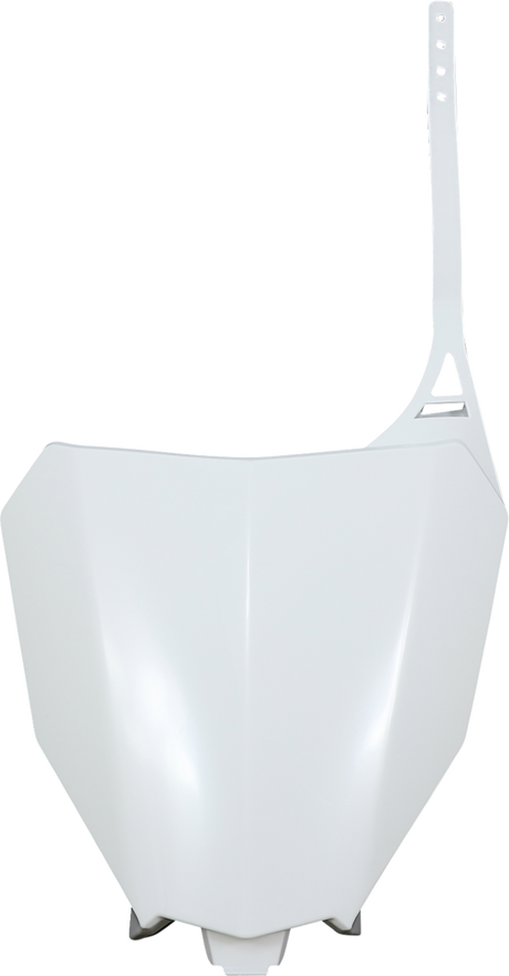 Front Number Plate - White 2017 - 2018