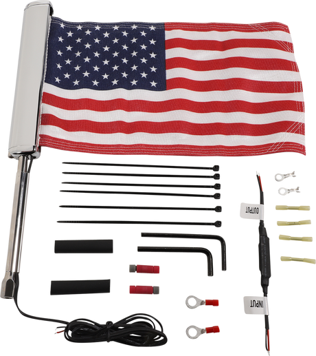 LED Flagpole - U.S. Flag