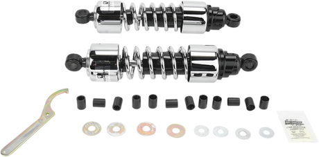 Shocks - 412 Cruiser Series - Chrome - 12.5\" - Heavy Duty 1972 - 1977