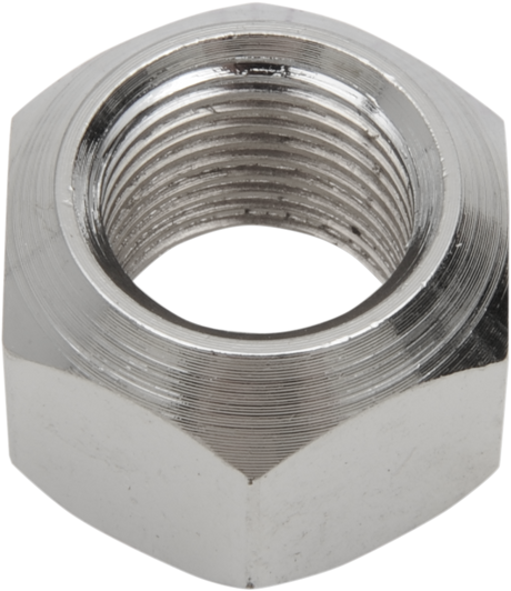 Axle Nut - Front - Chrome - 5/8\"-18 Thread