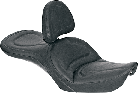Seat - Explorer™ - With Backrest - Stitched - Black - FXDWG 1996 - 2003