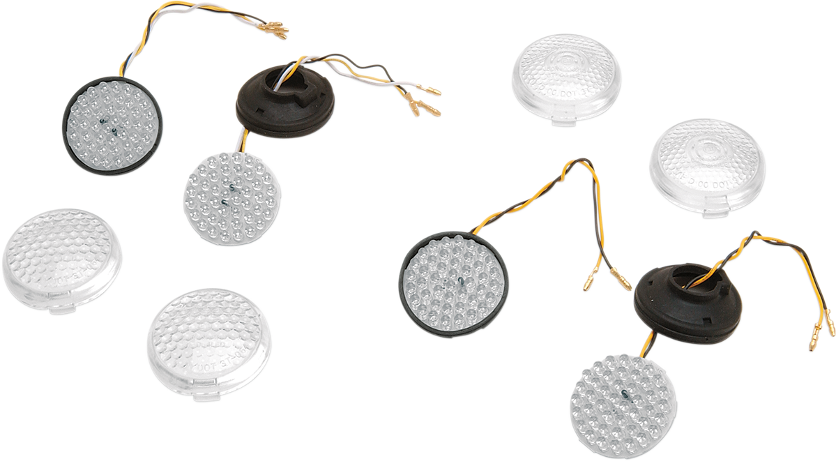 Turn Signals - Deuce Style - Amber - Front