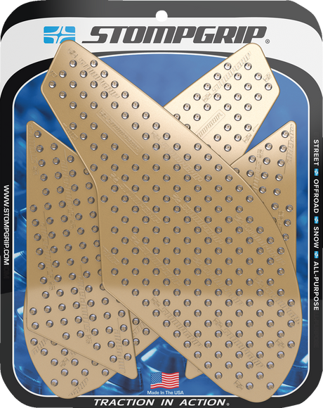 Traction Pad Tank Grips - Volcano - Clear - SV 650 2017 - 2023