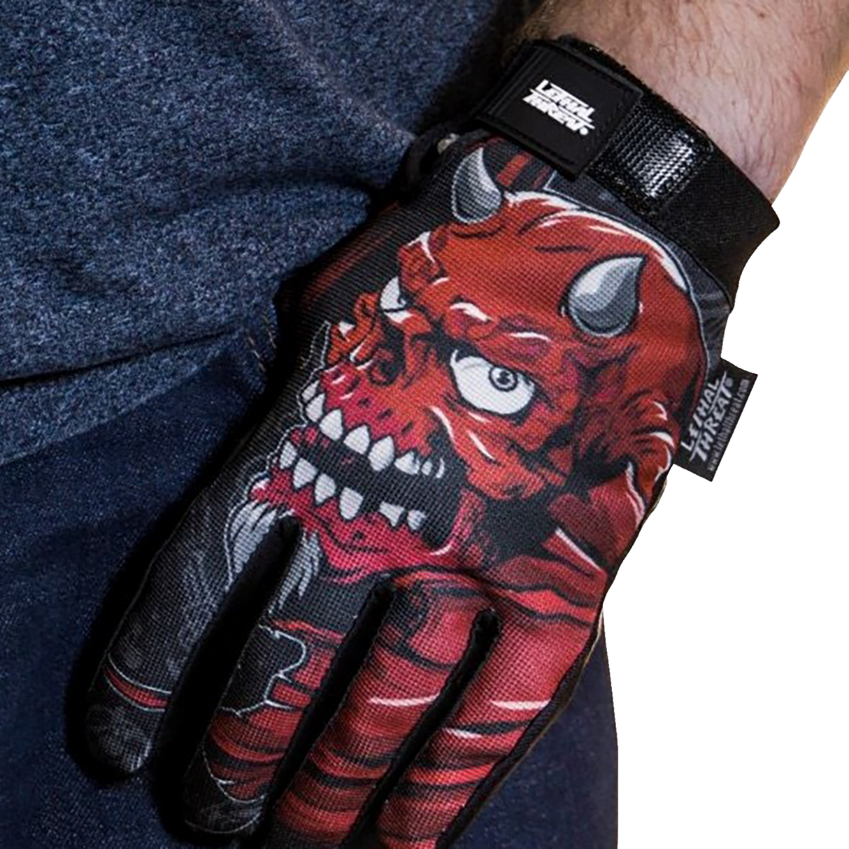 Good N Evil Skulls Gloves - Black - 2XL