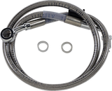 Brake Line - +4\" - Stainless Steel - \'18-\'22 Softail 2018 - 2023