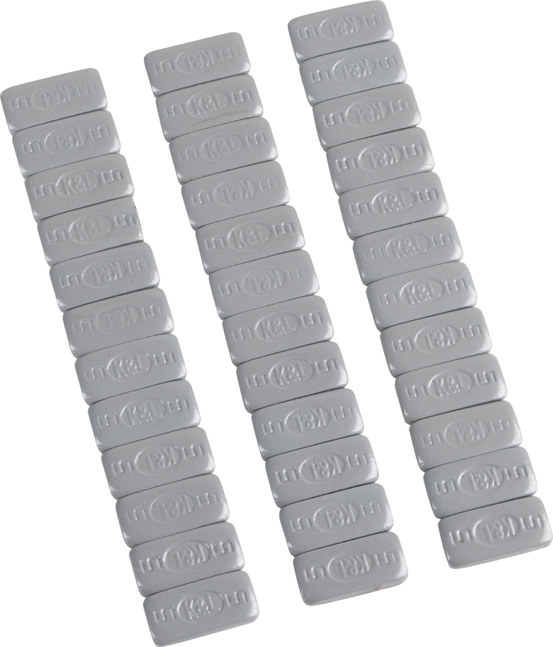 Wheel Weights - Rectangle - Adhesive Stick-On - Silver - 36 Pack