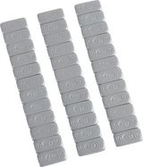 Wheel Weights - Rectangle - Adhesive Stick-On - Silver - 36 Pack
