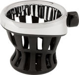 Drink Holder - Gen 2 - Chrome - Passenger - Black Mount 2014 - 2024