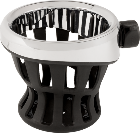 Drink Holder - Gen 2 - Chrome - Passenger - Black Mount 2014 - 2024