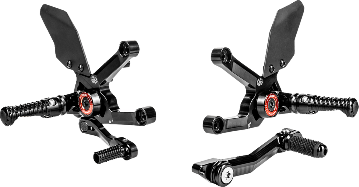 MUE2 Rearset - Black - Triumph 2022 - 2022