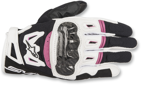 Stella SMX-2 Air Carbon V2 Gloves - Black/White/Fuchsia - XS