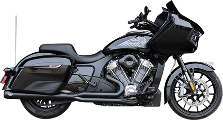 2-into-1 Qualifier Exhaust System - Guardian Black - 49 State - Indian with PowerPlus 2020 - 2025