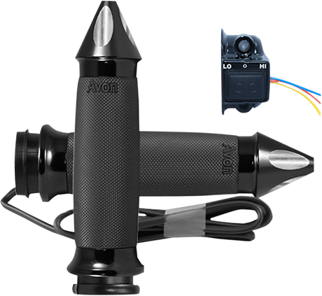 Grips - Heated - Custom Contour - Spike - TBW - Black 2008 - 2023