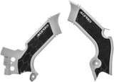 X-Grip Frame Guards - Silver/Black - KX 250/450 2019 - 2023