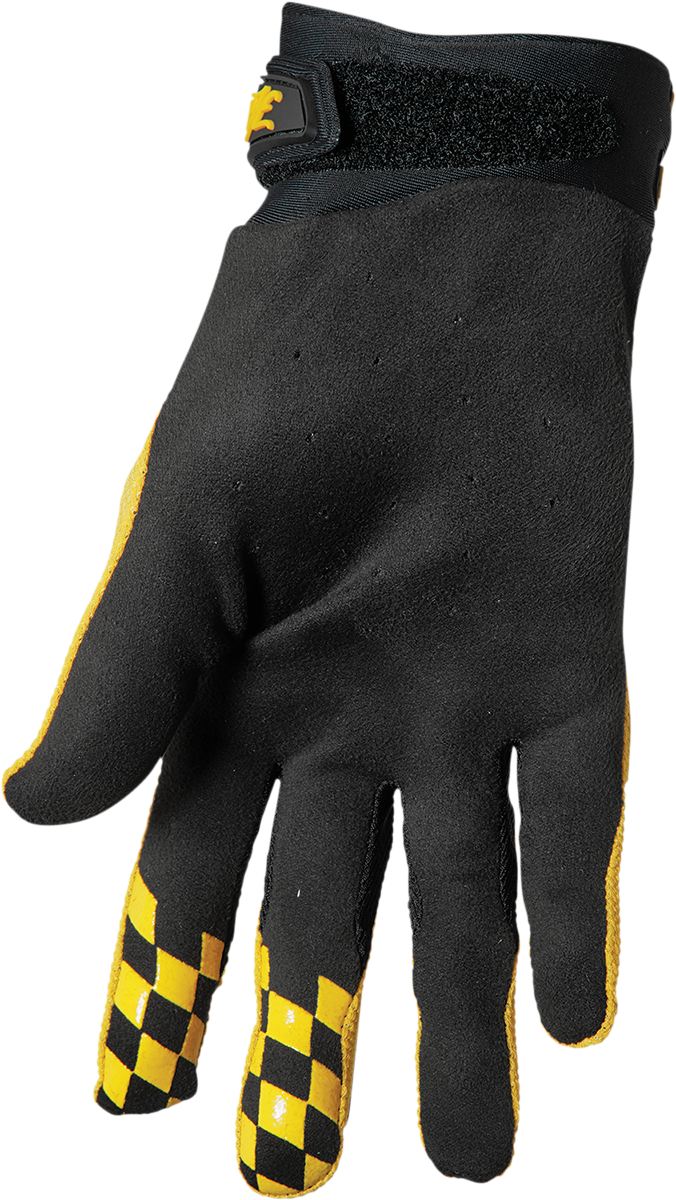Hallman Digit Gloves - Black/Yellow - XS