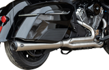 2-into-1 Qualifier Exhaust System - Brushed Stainless Steel - Race Only - Indian with PowerPlus 2020 - 2025